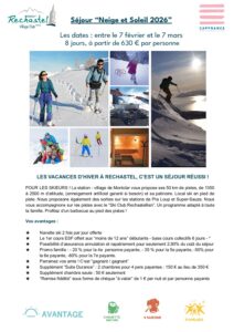 Familles : Séjour Neige et Soleil dans les Alpes Provençales 2026