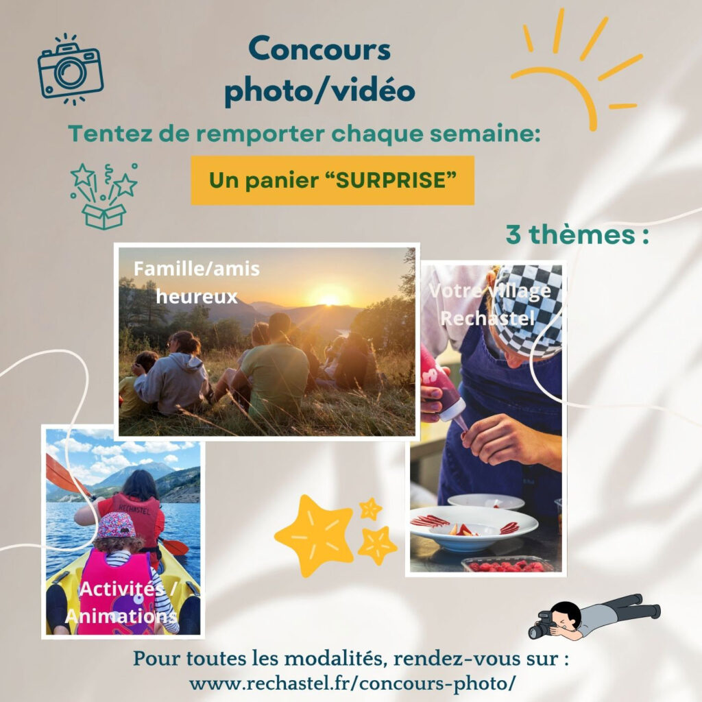 Dans votre village vacances, le concours de photo et vidéo