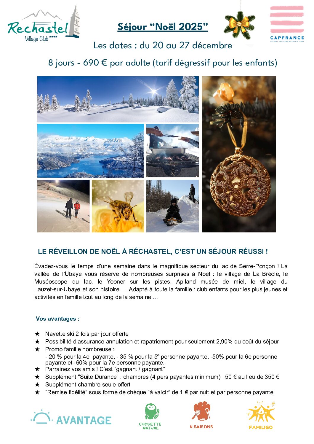 Image du document Familles : Séjour Noël à Rechastel 2025