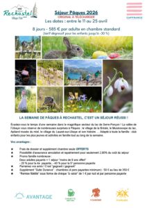 Familles : Séjour Pâques 2026