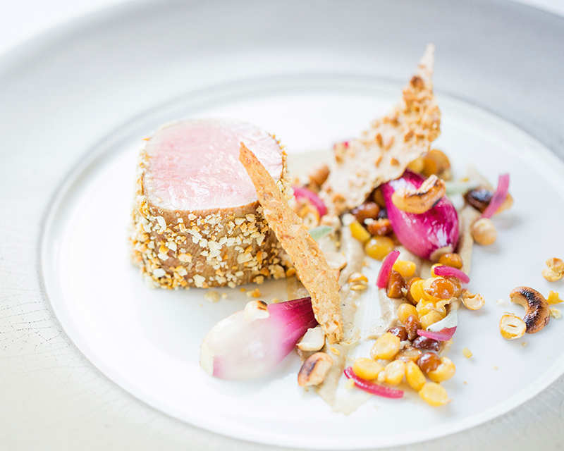 Des plats avec les produits du terroir travaillé avec soin par le chef cuisine de Rechastel